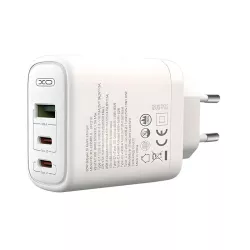 Φορτιστής Πρίζας XO CE04 65W Fast Charger TYPE-C PD65W USB-A QC
