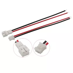 JST-HP2.0 2Pin Micro Connector M-F Plug Cable Terminal 10CM 26AWG