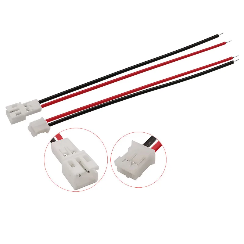 JST-PH2.0 2Pin Micro Connector M-F Plug Cable Terminal 10CM 26AWG