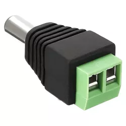 Αντάπτορας Τροφοδοσίας DC Αρσενικός 5.5x2.1mm Με Κλέμα