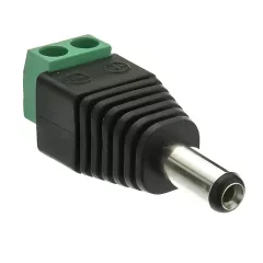 Αντάπτορας Τροφοδοσίας DC Αρσενικός 5.5x2.1mm Με Κλέμα