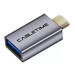Αντάπτορας USB-C Σε USB 3.0 OTG Γκρι 5Gbps Cabletime CT-CMAFOTG