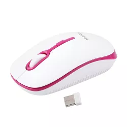 Ασύρματο Ποντίκι 2.4G Άσπρο & Ροζ 1600dpi Meetion MT-R547