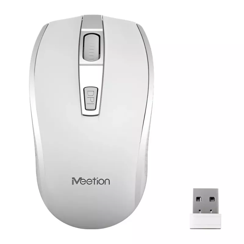 Ασύρματο Ποντίκι Εργονομικό 2.4G Λευκό Meetion MT-R560