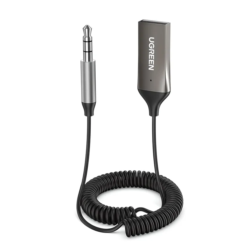 Audio Receiver Bluetooth 5.0 Με USB & AUX Γκρι UGREEN CM309 70601 Audio Receiver Bluetooth 5.0 Με USB & AUX Γκρι UGREEN CM309 70601