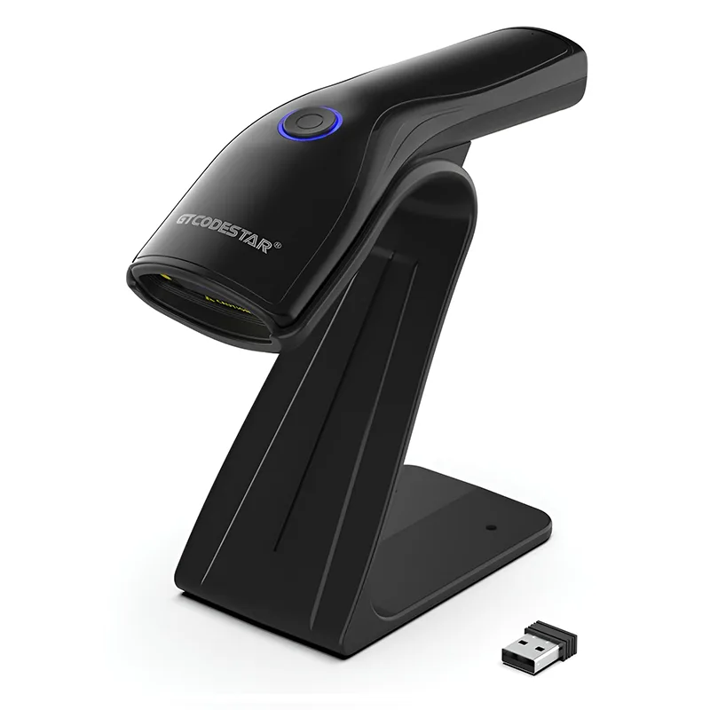 Barcode Scanner 1D & 2D Ενσύρματο & Ασύρματο Bluetooth Με Βάση 800mAh GTCODESTAR X-9200L