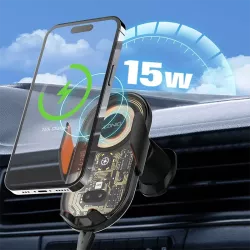 Βάση Αυτοκινήτου Smartphone Αεραγωγού Μαύρη Ασύρματη Φόρτιση 15W LDNIO MA30