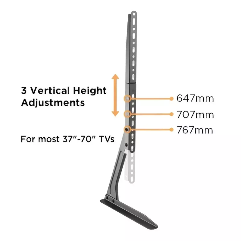 Βάση TV Επιτραπέζια 23"-70" Με VESA 75x75 έως 800x400 & Μέγιστο Βάρος 40kg ATC-2370