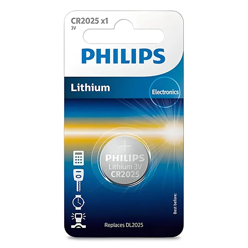 Μπαταρία Λιθίου CR2025 3V Υψηλής Απόδοσης Philips