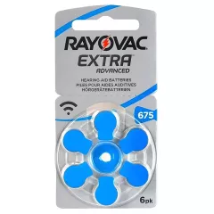 Μπαταρίες Ακουστικών Μέγεθος 675 1.45V 6τμχ Rayovac Extra Advanced RAY22574037