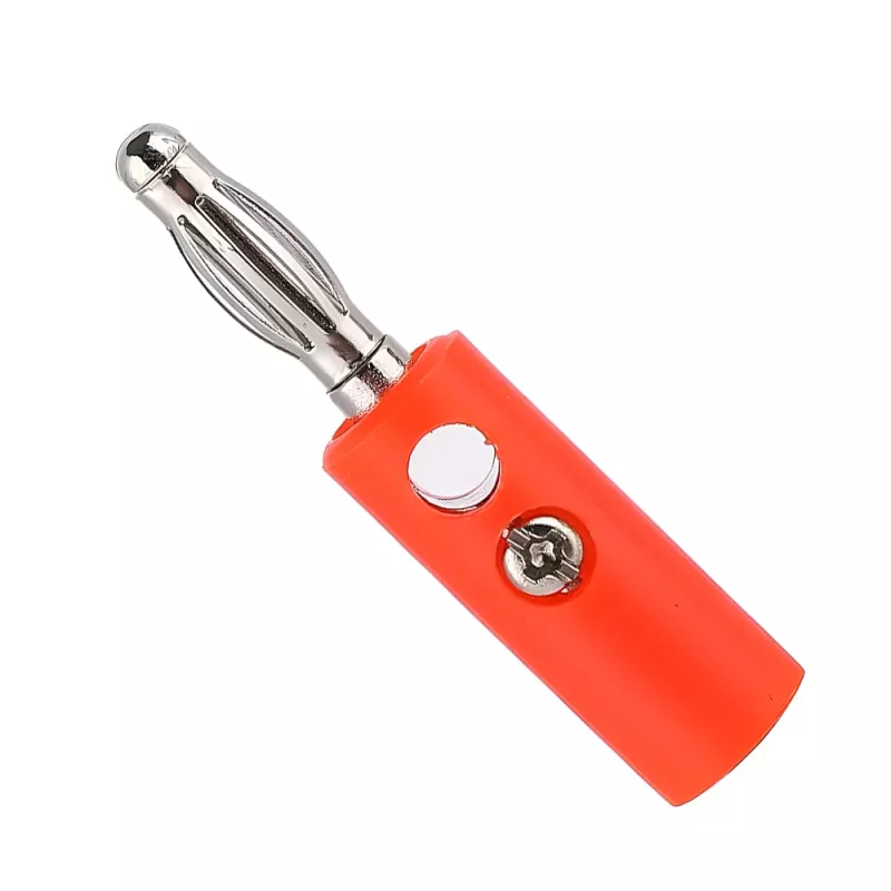 Βύσμα Banana Plug 4.5mm Με Βίδα Κόκκινο Goobay