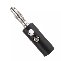 Βύσμα Banana Plug 4.5mm Με Βίδα Μαύρο Goobay