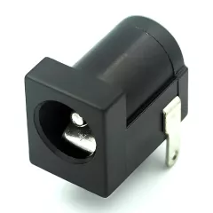 Βύσμα DC Τροφοδοσίας Θηλυκό 5.5×2.1mm Power Jack Female PCB Mount Black