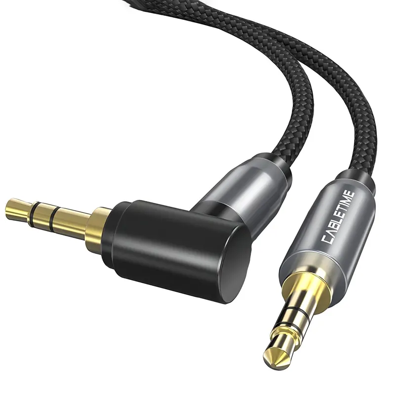 Καλώδιο Ήχου 3.5mm Γωνιακό CT-P11RGN AUX 1m Μαύρο CABLETIME Καλώδιο Ήχου 3.5mm Γωνιακό CT-P11RGN AUX 1m Μαύρο CABLETIME
