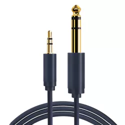 Καλώδιο Ήχου 3.5mm Σε 6.3mm CT-H11G 1.8m Μαύρο CABLETIME
