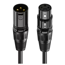 Καλώδιο Μικροφώνου XLR Female/Male AV350 3P 24AWG 5m Μαύρο CABLETIME