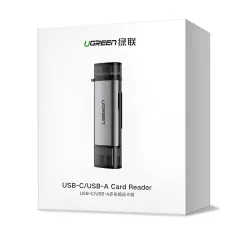 Card Reader USB-C/USB 3.0 SD/TF Γκρι UGREEN CM185 50706