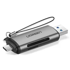 Card Reader USB-C/USB 3.0 SD/TF Γκρι UGREEN CM185 50706