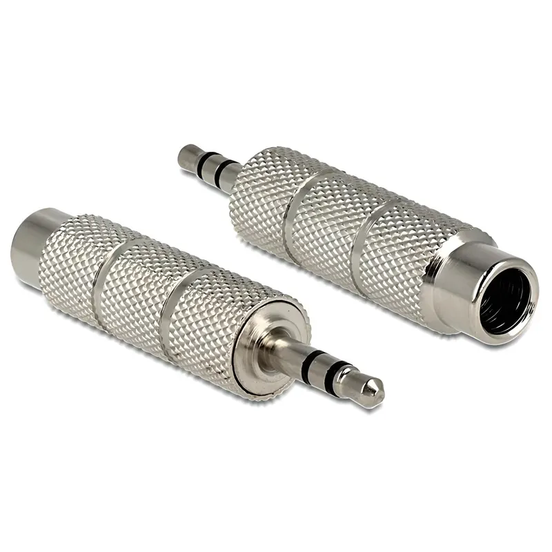 Αντάπτορας 3.5mm Σε 6.3mm Stereo Μεταλλικός Ασημί 65548 DELOCK Αντάπτορας 3.5mm Σε 6.3mm Stereo Μεταλλικός Ασημί 65548 DELOCK