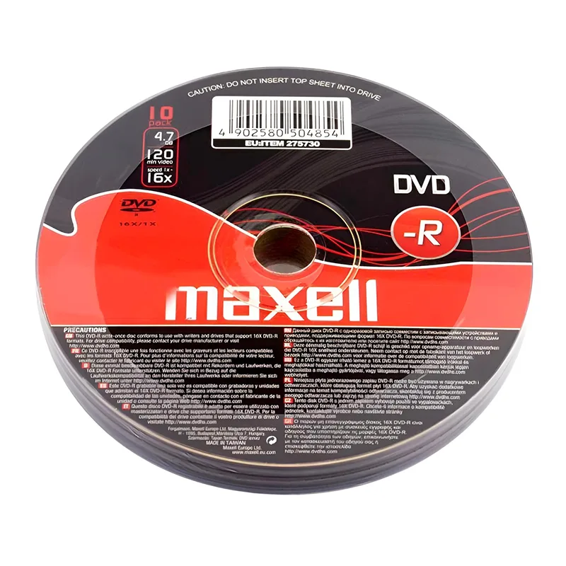 DVD-R 4.7GB/120min 16x Spindle Pack 10τμχ Maxell