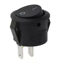 Διακόπτης Rocker ON/OFF Στρογγυλός Mini 15mm 2 Επαφών Round Rocker Switch