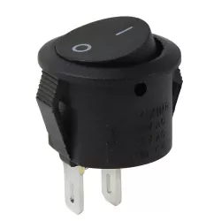 Διακόπτης Rocker ON/OFF Στρογγυλός Mini 15mm 2 Επαφών Round Rocker Switch
