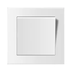 Διακόπτης Τοίχου Χωνευτός Μονής Επαφής Λευκός Entac Arnold 101