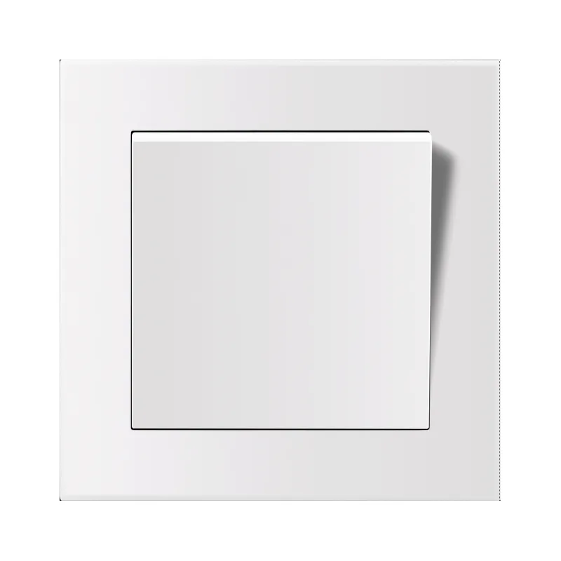 Διακόπτης Τοίχου Εντοιχιζόμενος Λευκός Entac Arnold 101