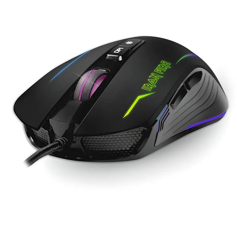 Ενσύρματο Gaming Ποντίκι Μαύρο RGB 3200DPI 7 Πλήκτρων NOD Iron Fire Ενσύρματο Gaming Ποντίκι Μαύρο RGB 3200DPI 7 Πλήκτρων NOD Iron Fire