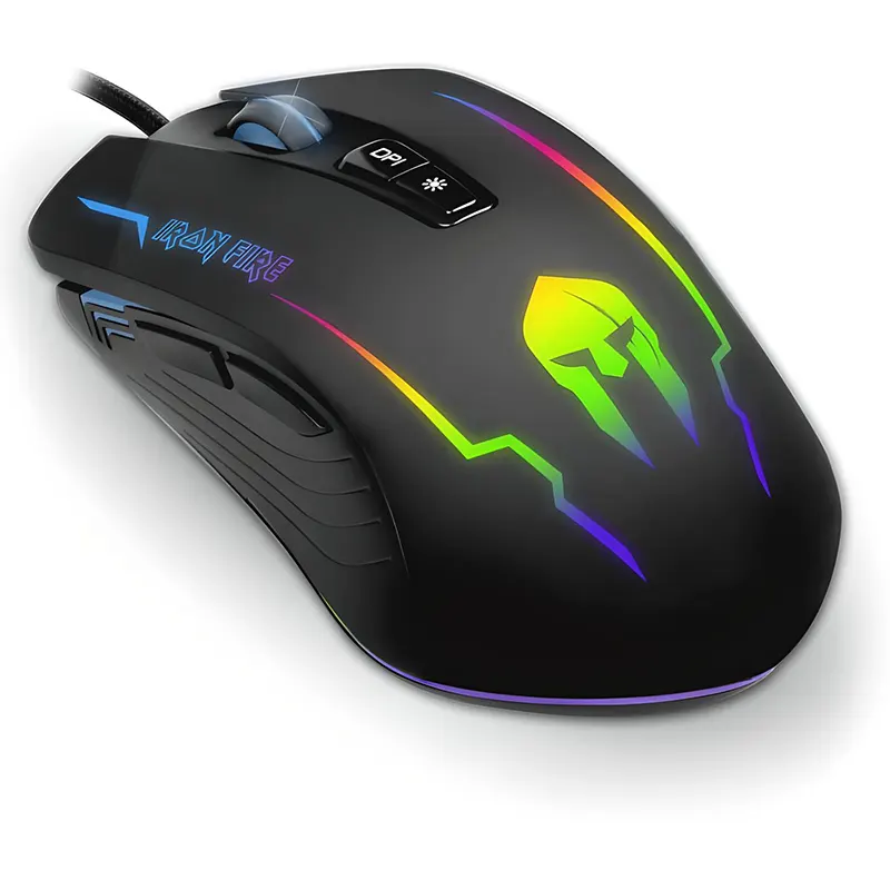 Ενσύρματο Gaming Ποντίκι Μαύρο RGB 3200DPI 7 Πλήκτρων NOD Iron Fire Ενσύρματο Gaming Ποντίκι Μαύρο RGB 3200DPI 7 Πλήκτρων NOD Iron Fire