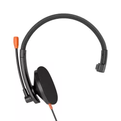 Ενσύρματο Headset Τηλεφωνίας 3.5mm Μαύρο Meetion HP002