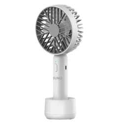 Φορητός Ανεμιστήρας Χειρός Επαναφορτιζόμενος Λευκός/Γκρι Bruno BRN-0229