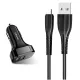 Φορτιστής Αυτοκινήτου 2xUSB 2.1A Με Καλώδιο Micro USB Car Phone Charger USAMS C13