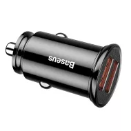 Φορτιστής Αυτοκινήτου 30W 5A 2xUSB Μαύρος Car Phone Charger Baseus CCALL-YD01
