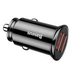 Φορτιστής Αυτοκινήτου 30W 5A 2xUSB Μαύρος Car Phone Charger Baseus CCALL-YD01