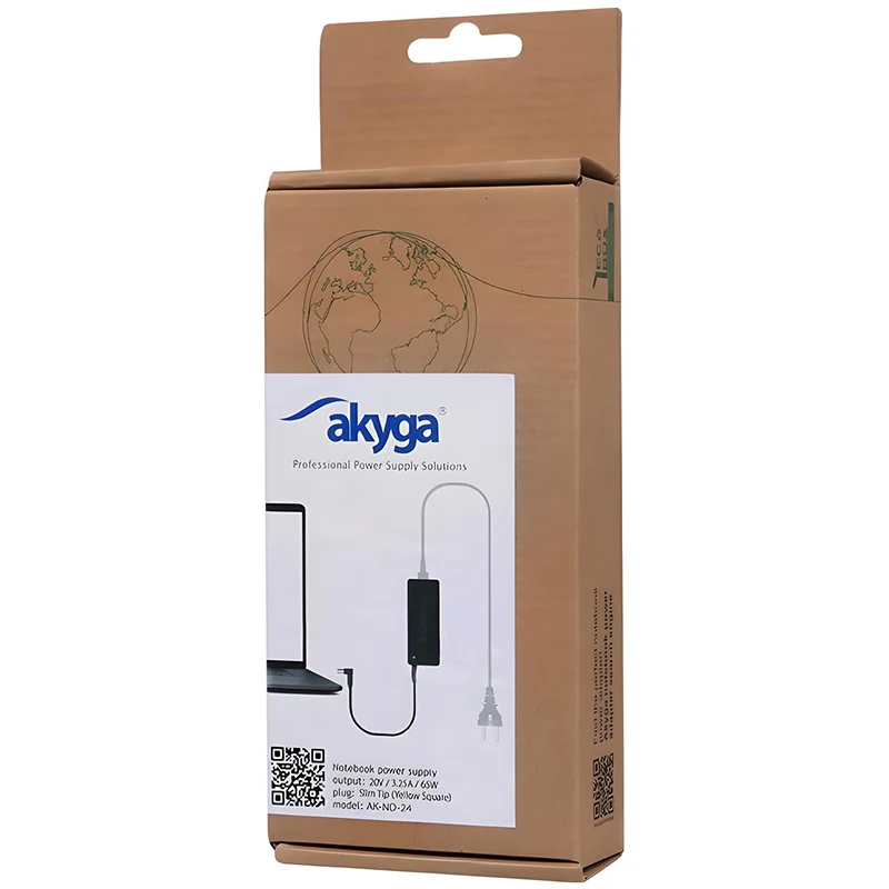Φορτιστής Laptop 65W 20V 3.25A Lenovo Akyga AK-ND-24 Φορτιστής Laptop 65W 20V 3.25A Lenovo Akyga AK-ND-24
