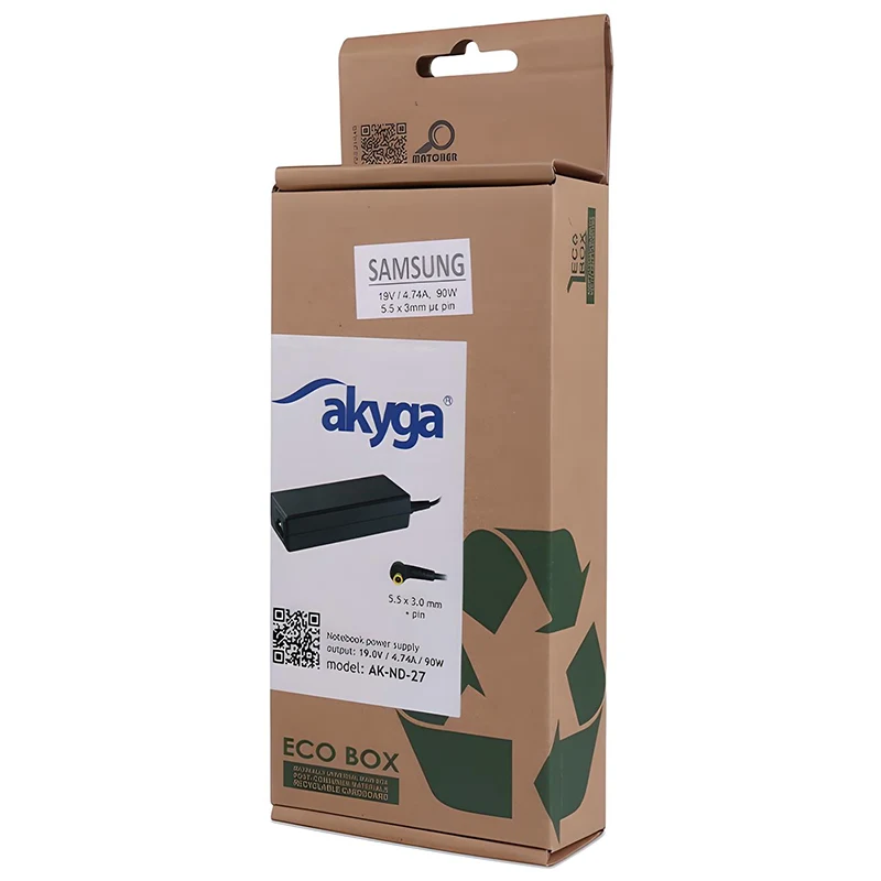 Φορτιστής Laptop 90W 19V 4.74A Samsung Akyga AK-ND-27 Φορτιστής Laptop 90W 19V 4.74A Samsung Akyga AK-ND-27