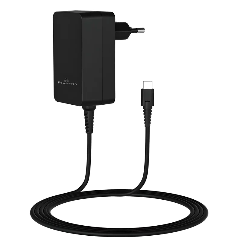 Φορτιστής Laptop Μαύρος USB-C PD 45W Universal Powertech PT-1155 Φορτιστής Laptop Μαύρος USB-C PD 45W Universal Powertech PT-1155