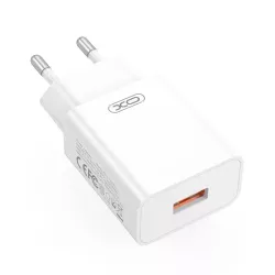 Φορτιστής Πρίζας XO L127 USB-A QC18W Quick Charge 3.0 Λευκός