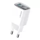 Φορτιστής Τοίχου Λευκός 30W USB-C & USB-A GaN Τεχνολογία USAMS US-CC229 Φορτιστής Τοίχου Λευκός 30W USB-C & USB-A GaN Τεχνολογία USAMS US-CC229