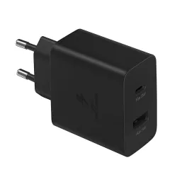 Φορτιστής USB-A USB-C 35W Black Samsung EP-TA220NBEGEU