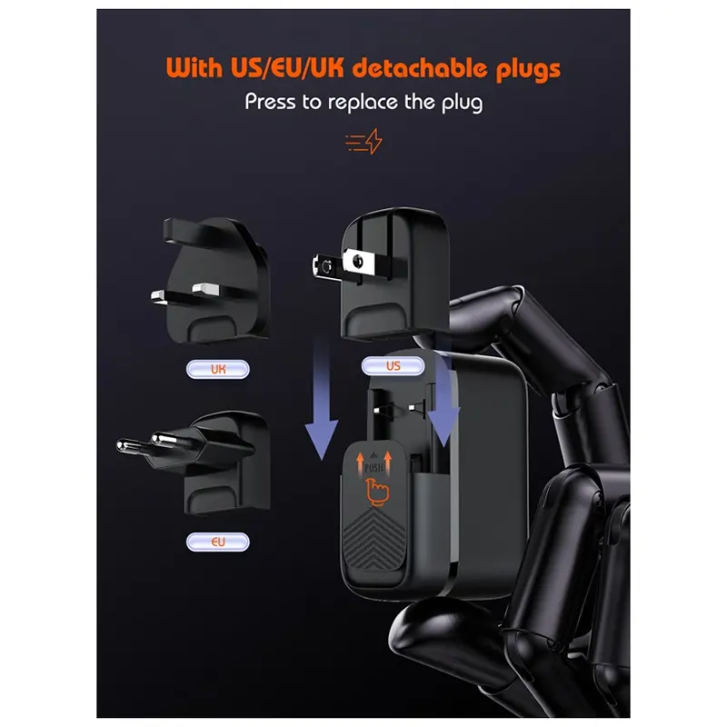 Φορτιστής Τοίχου Μαύρος 65W 2x USB-C & USB-A PD GaN LDNIO Q366 Φορτιστής Τοίχου Μαύρος 65W 2x USB-C & USB-A PD GaN LDNIO Q366