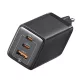 Φορτιστής Τοίχου Μαύρος 65W 2x USB-C & USB-A PD GaN USAMS CC180 Φορτιστής Τοίχου Μαύρος 65W 2x USB-C & USB-A PD GaN USAMS CC180