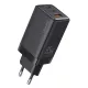 Φορτιστής Τοίχου Μαύρος 65W 2x USB-C & USB-A PD GaN USAMS CC180 Φορτιστής Τοίχου Μαύρος 65W 2x USB-C & USB-A PD GaN USAMS CC180
