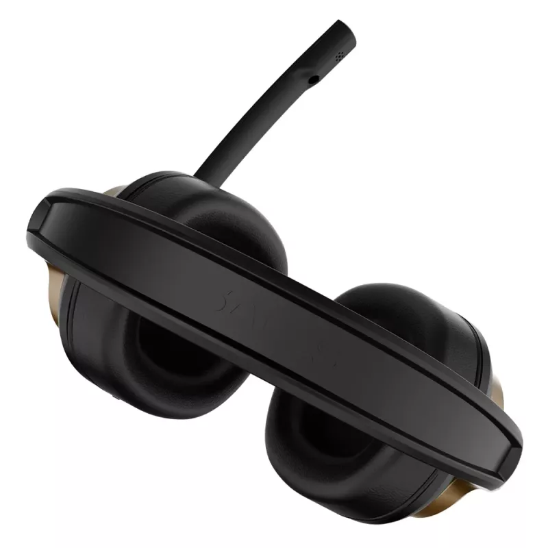 Gaming Headset Μαύρο Χρυσό 3.5mm 40mm SADES UPOWER