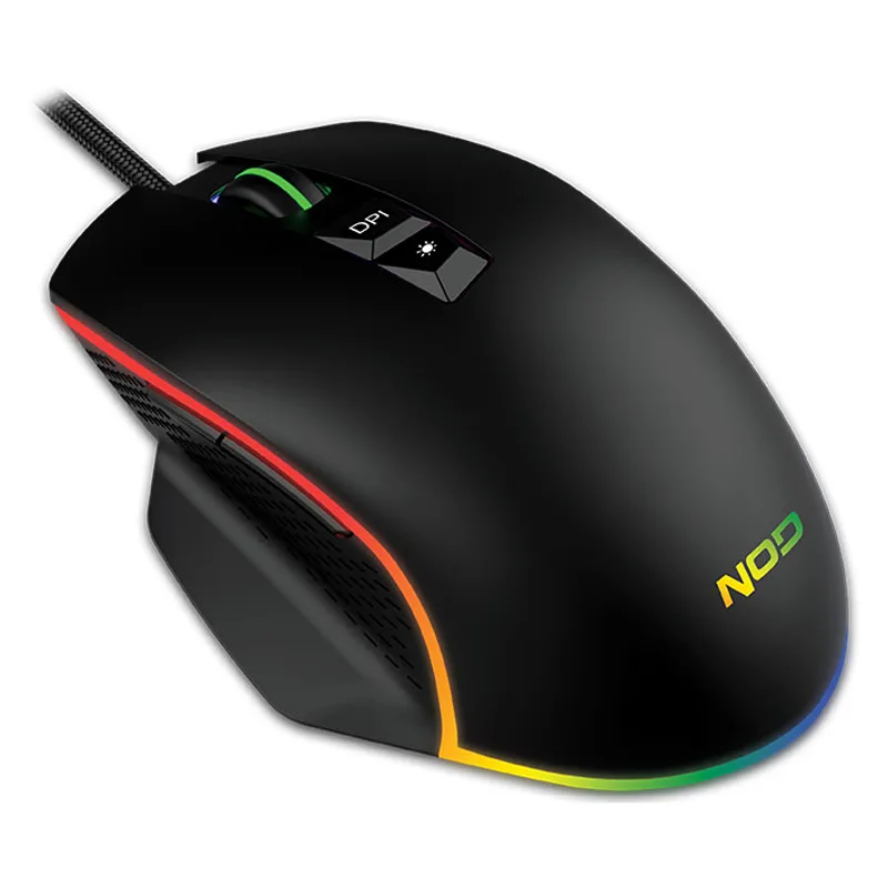 Gaming Ποντίκι RGB 6400 DPI Ενσύρματο Μαύρο NOD Run Amok Gaming Ποντίκι RGB 6400 DPI Ενσύρματο Μαύρο NOD Run Amok