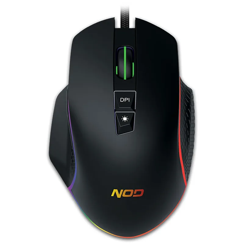 Gaming Ποντίκι RGB 6400 DPI Ενσύρματο Μαύρο NOD Run Amok Gaming Ποντίκι RGB 6400 DPI Ενσύρματο Μαύρο NOD Run Amok
