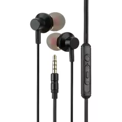 Handsfree Ακουστικά 3.5mm In-Ear Με Μικρόφωνο Μαύρα LDNIO HP06
