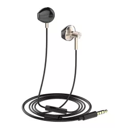 Handsfree Ακουστικά 3.5mm In-Ear Με Μικρόφωνο Ροζ-Χρυσό LDNIO HP09