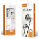 Handsfree Ακουστικά 3.5mm In-Ear Με Μικρόφωνο Ροζ-Χρυσό LDNIO HP09 Handsfree Ακουστικά 3.5mm In-Ear Με Μικρόφωνο Ροζ-Χρυσό LDNIO HP09